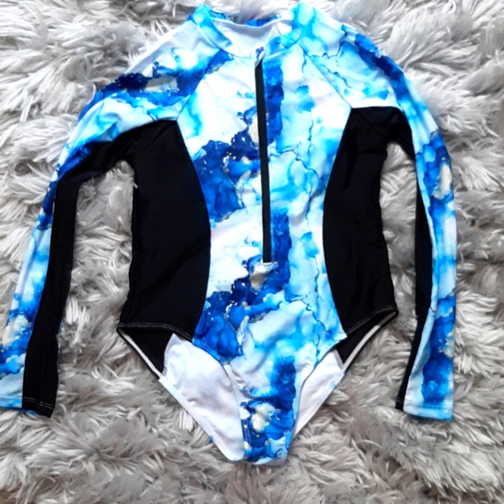 Girls long sleeve swimwear NWT